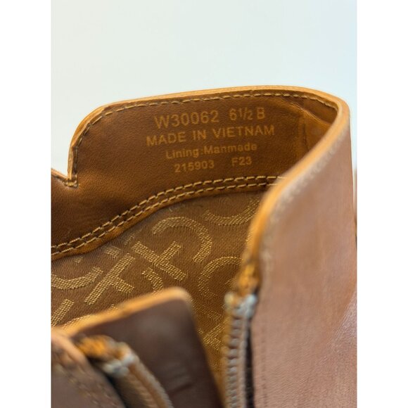 Cole Haan Hampshire Booties Women's Size 6.5B British Tan Leather Buckle Shoes - Picture 13 of 14